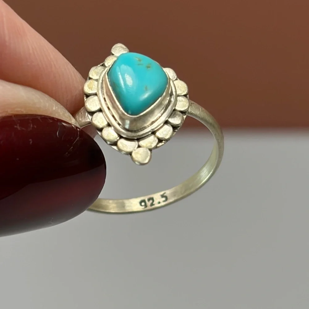 925 Sterling Silver Santa Maria Turquoise Ring